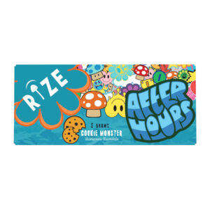 after hours x rize nootropic blend mushroom chocolate bar 5g
