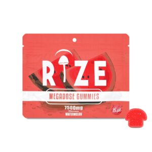 rize megadose gummies 15pc 7500mg watermelon